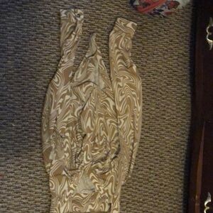 Brown night long sleeve body suit